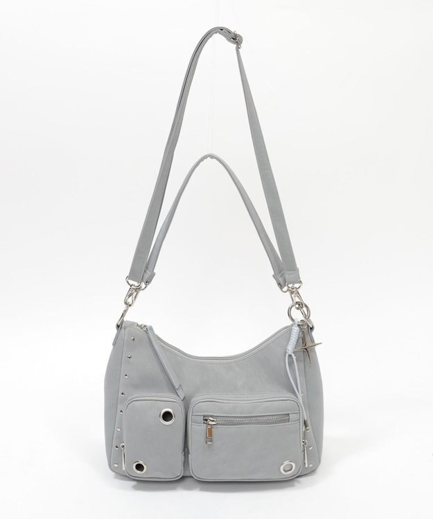 WEGO BIGハトメ2wayショルダー ライトグレー