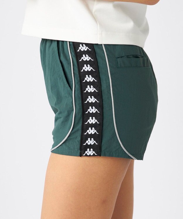 OP／FILA 【Kappa】テープデザインショートパンツ グリーン