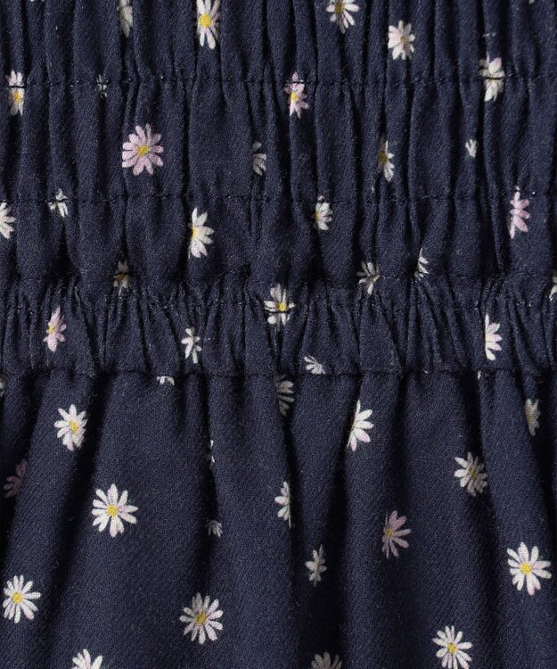 組曲 KIDS 【110-140cm】モノトーン花柄 ワンピース ネイビー系5