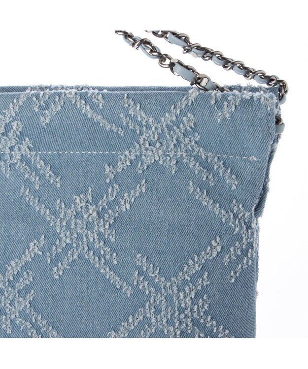 UNBILLION 【テレビ ドラマ着用アイテム】カシュカシュ cachecache / デニム風チェーンバッグ ライトブルー