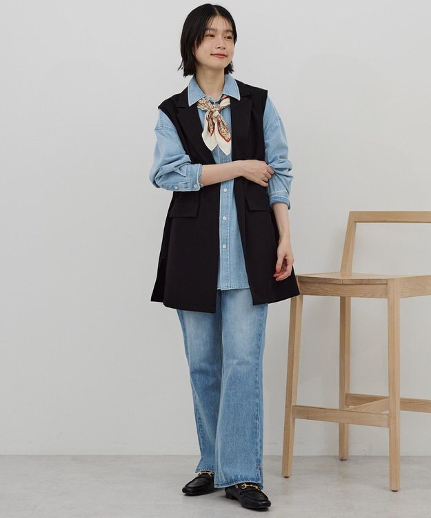 AMERICAN HOLIC 【イージーケア】テーラードジレ Black