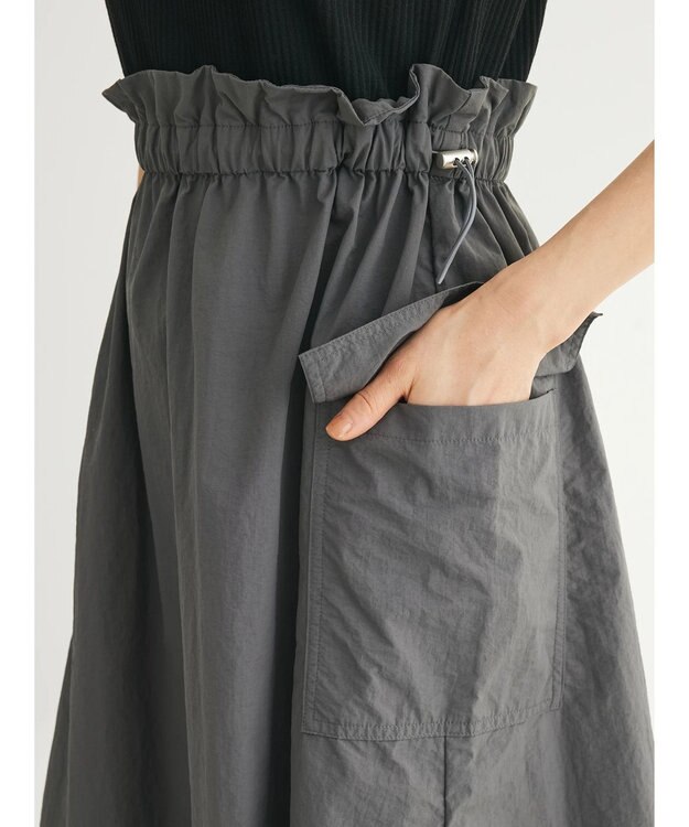 Green Parks ・ＥＬＥＮＣＡＲＥ　ＤＵＥ　ミリタリードッキングワンピ Charcoal Gray