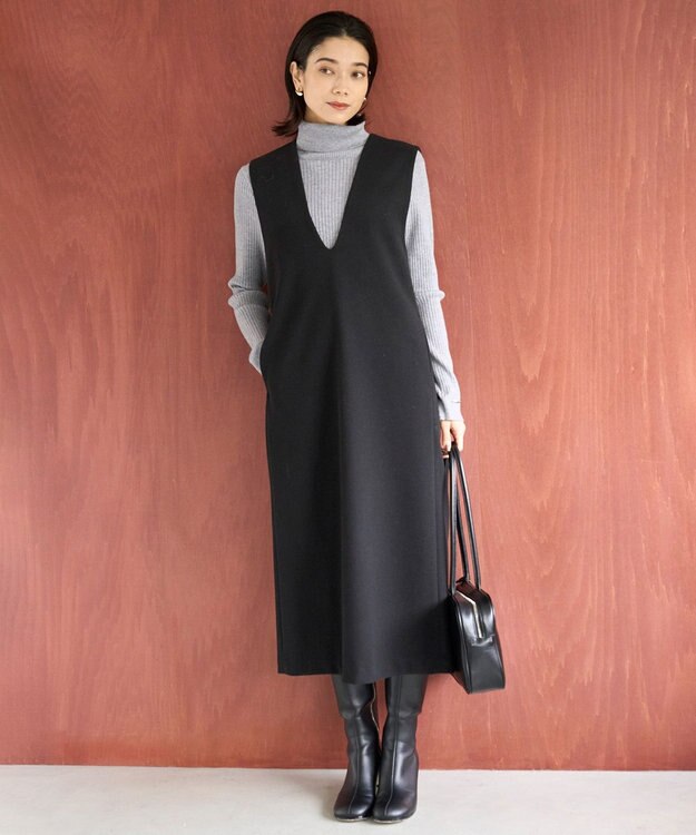 UNFILO ライトウォーム リブタートル グレー