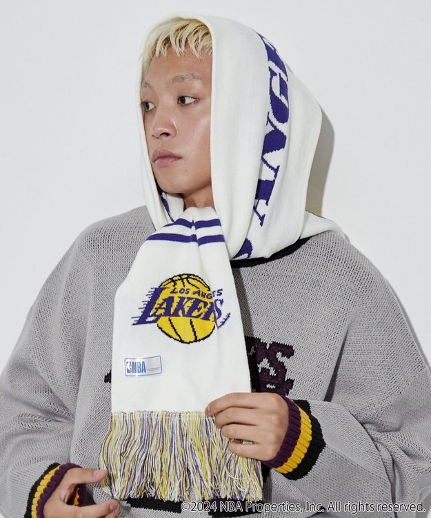 WEGO 【ユニセックス着用ITEM】別注NBA　マフラータオル オフホワイト