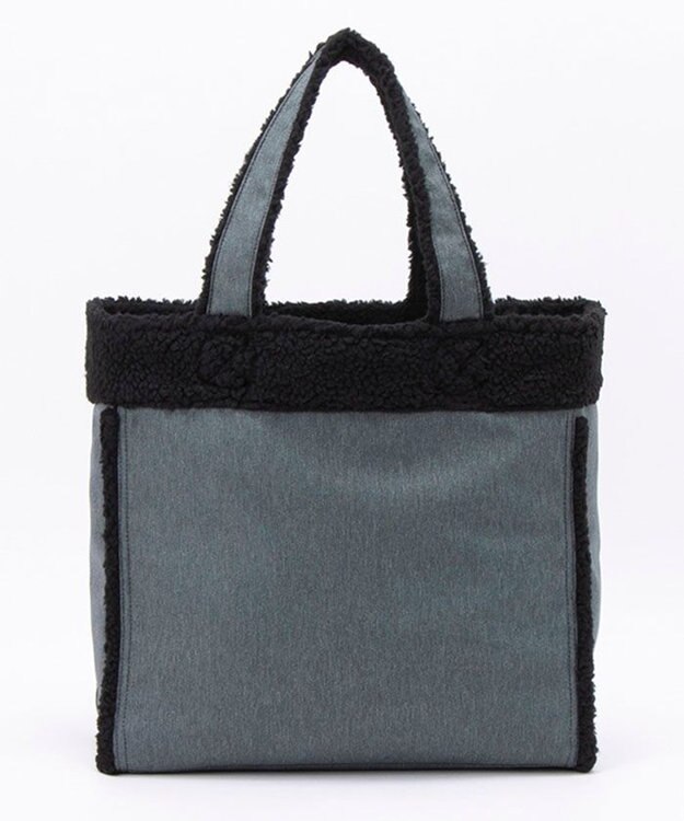 LeSportsac TWO WAY DENIM TOTE/ブラックデニム/ブラックシェルパ ブラックデニム/ブラックシェルパ