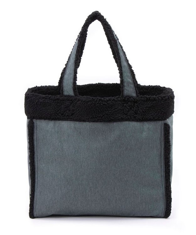 LeSportsac TWO WAY DENIM TOTE/ブラックデニム/ブラックシェルパ ブラックデニム/ブラックシェルパ