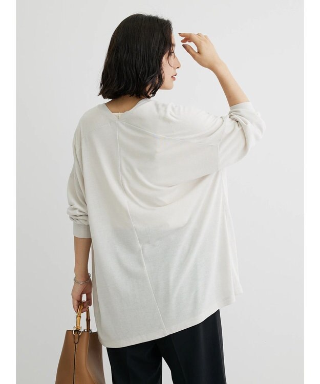 Green Parks ＵＶカットシアートッパーカーディガン Light Gray