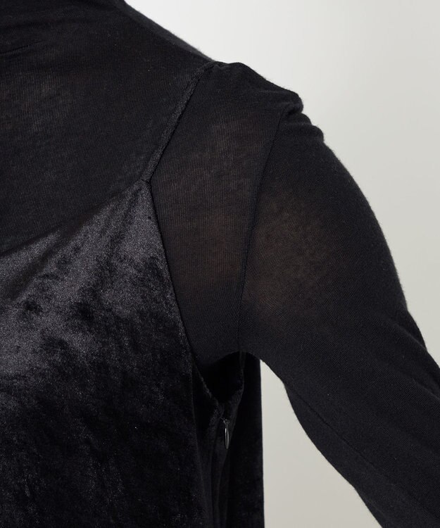 NAVE 【ReNAVE】クラッシュベロア キャミソール ブラック系