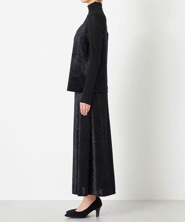 NAVE 【ReNAVE】クラッシュベロア キャミソール ブラック系