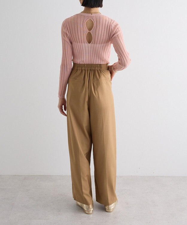 Green Parks シアーリブニット Pink