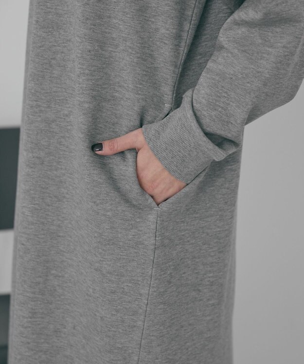 AMERICAN HOLIC 【選べる丈】ハーフZIPワンピース Light Gray Mixture