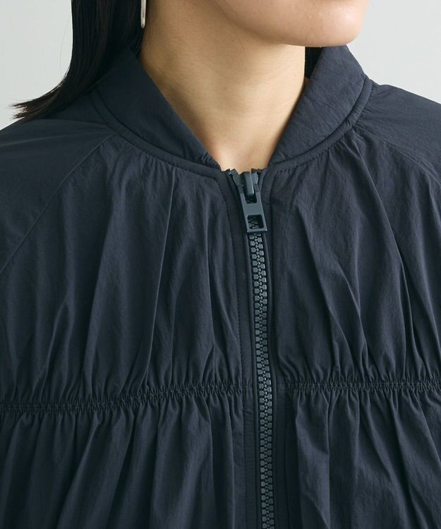 Green Parks 中綿シャーリングブルゾン Dark Navy