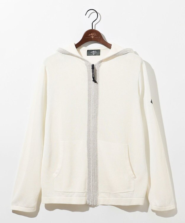 JOSEPH ABBOUD MOUNTAIN 【エコ素材・軽量・通気性・速乾性】ペーパーヤーンパーカー ホワイト系