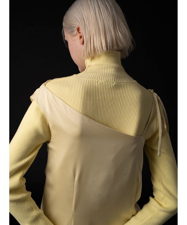 Te chichi 【Atelier Bonheur】サテンキャミドレス《2025winter catalog item》 イエロー