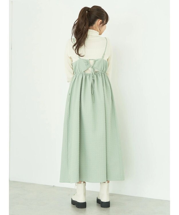 earth music&ecology バックオープンキャミワンピース Mint