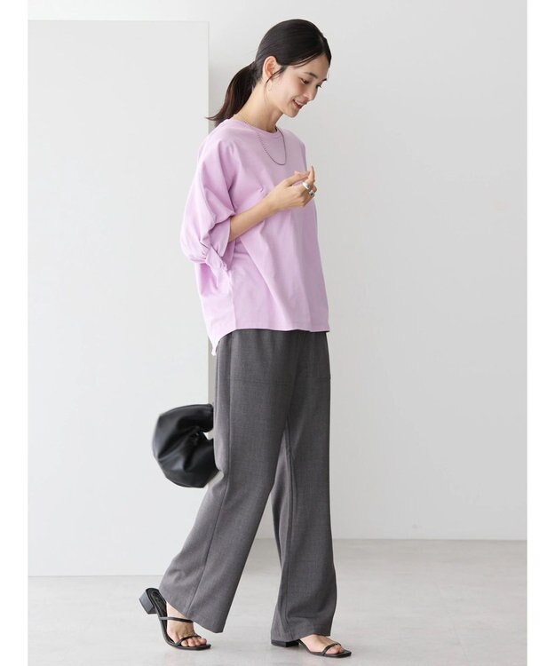 AMERICAN HOLIC 接触冷感ドルマンカットプルオーバー Pink