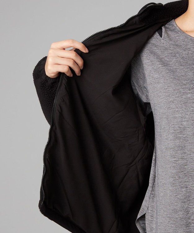 Chacott Chacott BALANCE ボアフルジップジャケット ブラック