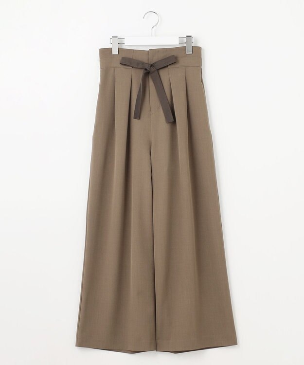 Feroux 【2WAY】サス付きリボン パンツ ダークブラウン系