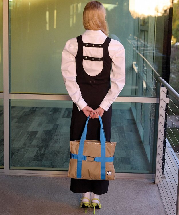 LeSportsac MSGM MD BOAT TOTE/MDボートトートカーキ MDボートトートカーキ