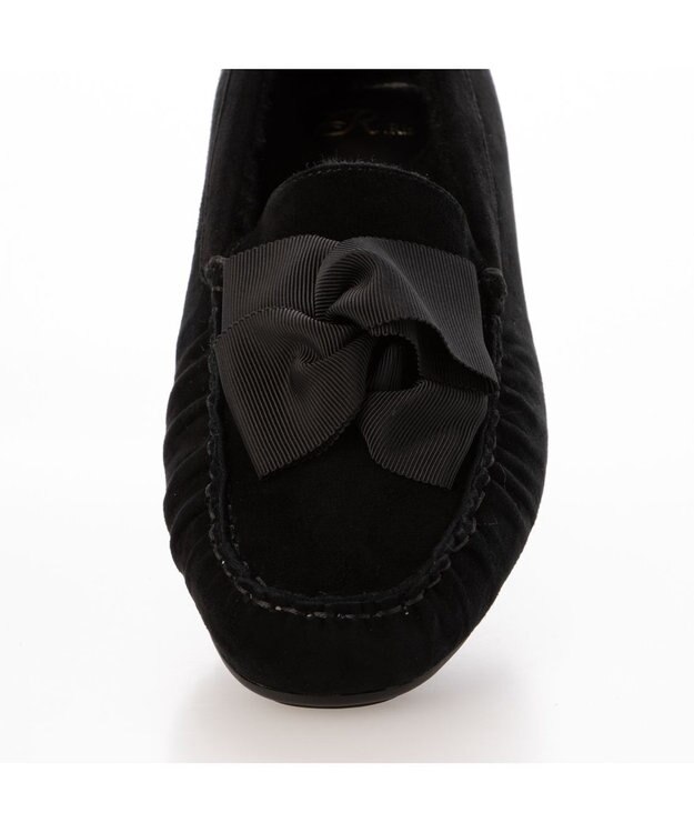 Riz raffinee <Riz raffinee>グログランリボンモカシン ブラックスエード