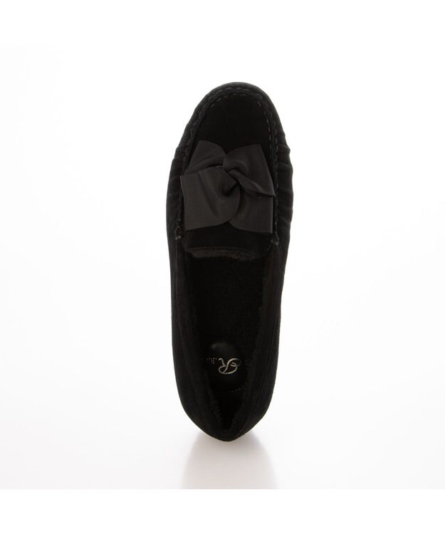 Riz raffinee <Riz raffinee>グログランリボンモカシン ブラックスエード