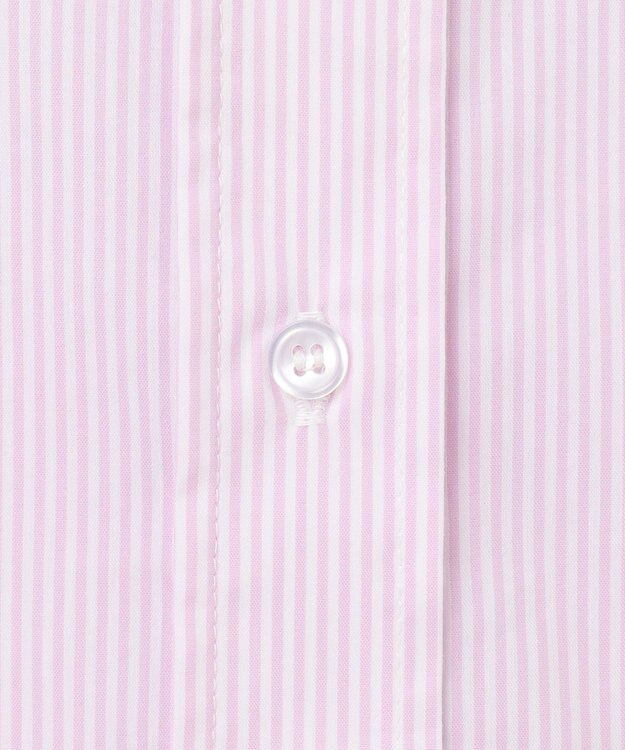 ANY 【洗濯機可能/接触冷感/UVケア】カラーストライプシャツ ピンク