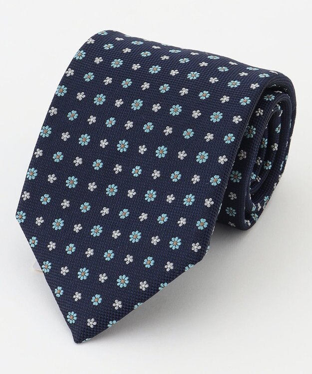 J.PRESS MEN 【VINTAGE JACQUARD COLLECTION】小紋柄 ネクタイ ネイビー系8