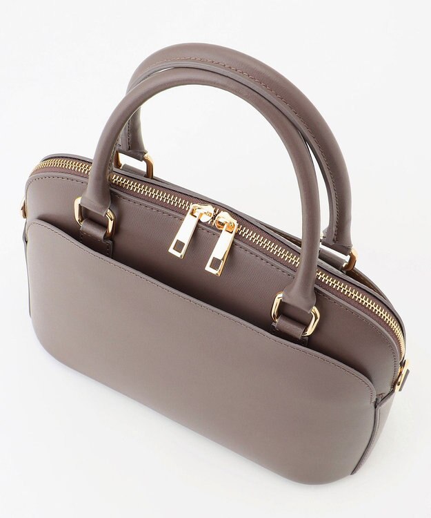 自由区 【MILOS】レザーポケット バッグ モカ