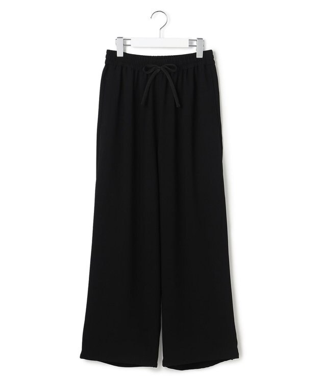 J.PRESS YORK STREET 【WOMEN】イージーワイド パンツ ブラック系