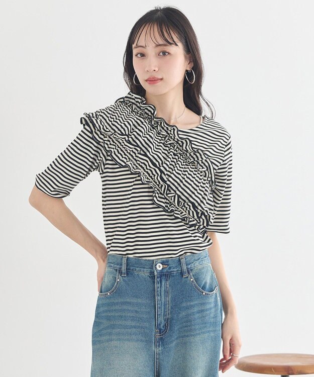 earth music&ecology SET2点マルチウェイバンドゥ＋プルオーバー Black