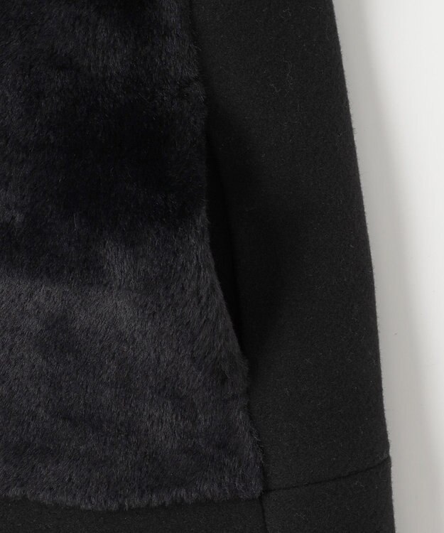 #Newans ペプラムシルエットファージレ ブラック