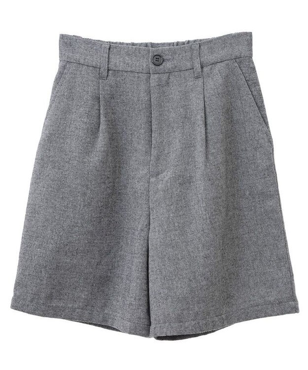 Green Parks ラメツィードショートパンツ Black