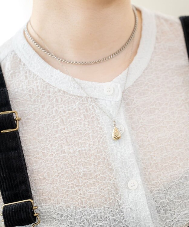 blancotokyo 【金属アレルギー対応】ドロップモチーフネックレス ELIM シルバー