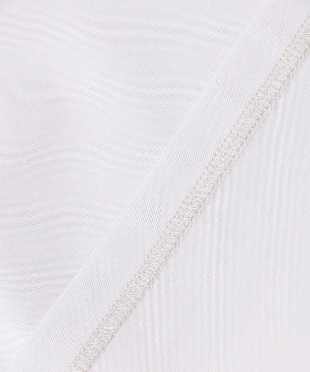 J.PRESS LADIES S 【吸水速乾】プレーティングジャージー ハシゴレース カットソー ライトグレー系