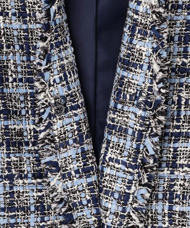 J.PRESS LADIES L ファニーツイード ジレ ネイビー系