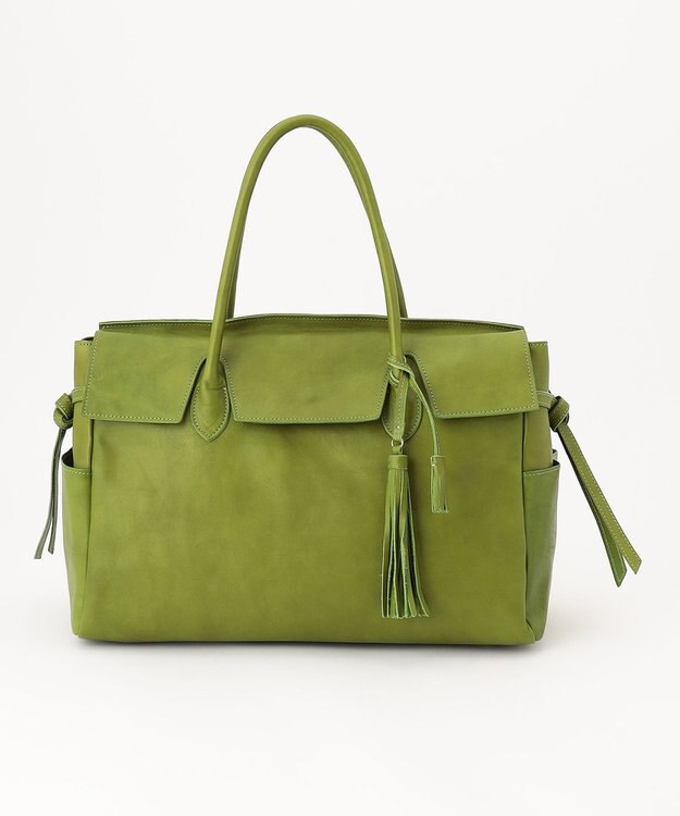 UNBILLION 【テレビ ドラマ着用アイテム】perche 姫路オイルレザーフラップ付きトートバッグ OL