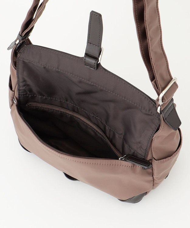 Y'SACCS ミリタリーフラップミニショルダー チョコ