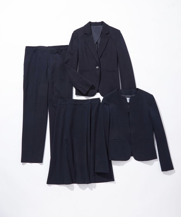 J.PRESS LADIES 【制菌加工・UVカット】アルファクロスジャージー パンツ ネイビー系