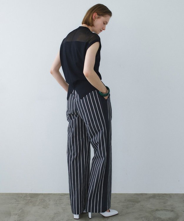 BEIGE， NADIA / シアーコンビ ストレッチニット Black