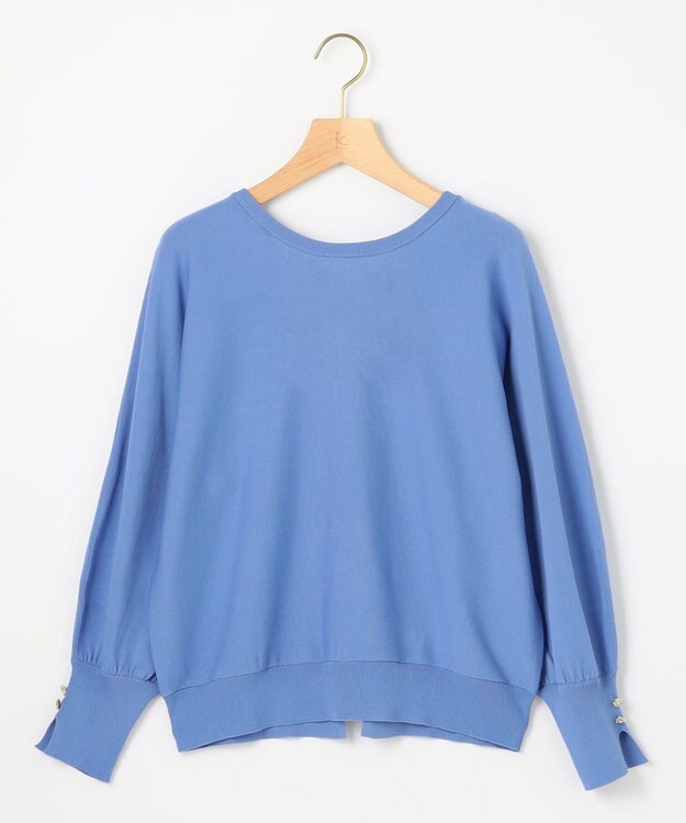 組曲 S フラワーメタルドルマン ニット ブルー系