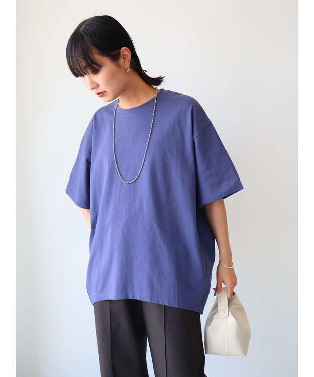 Green Parks コクーンシルエットカットプルオーバー Purple