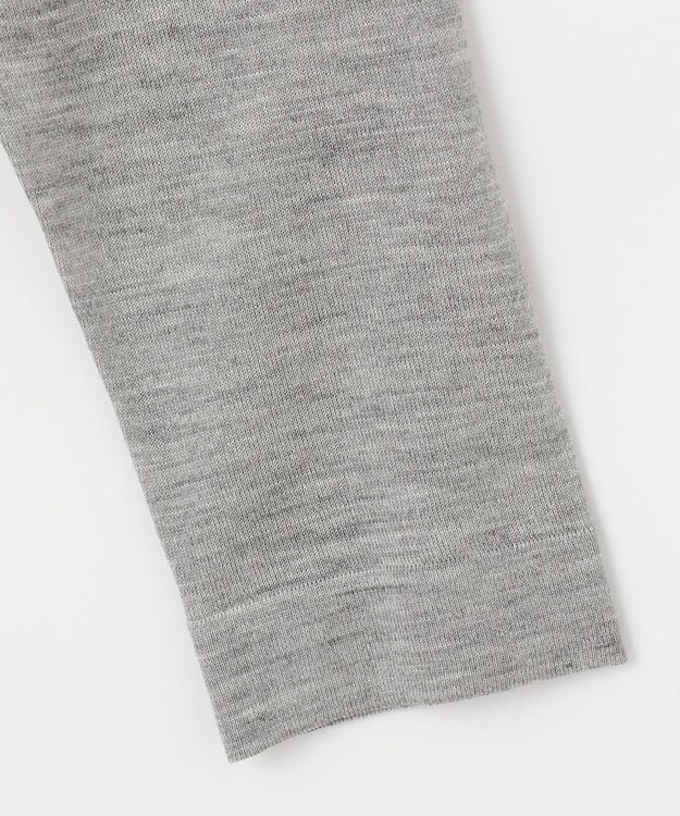 自由区 【洗える/Sサイズ有】カシミヤシルクブレンド ニットカーディガン ライトグレー系