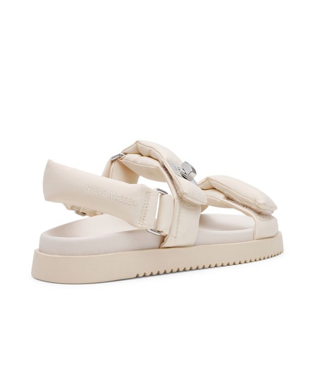 STEVE MADDEN MONAT ナイロンパデッドストラップフラットサンダル ボーン
