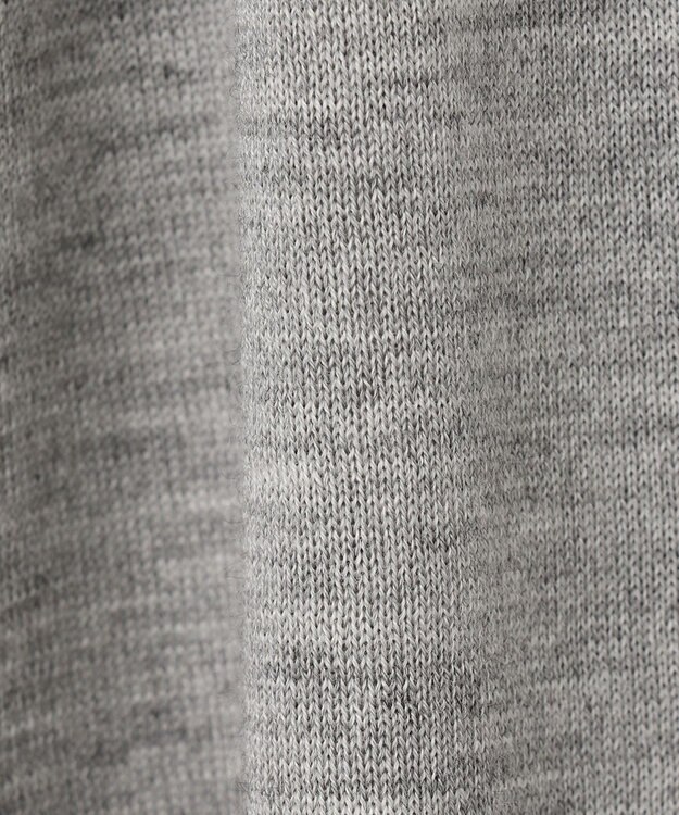 自由区 【洗える/Sサイズ有】カシミヤシルクブレンド ニットカーディガン ライトグレー系