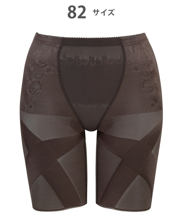 Wing ガードル ロング丈 【スリムアップパンツ】 はいて歩いてエクササイズ KQ0821 ウイング／ワコール カカオ