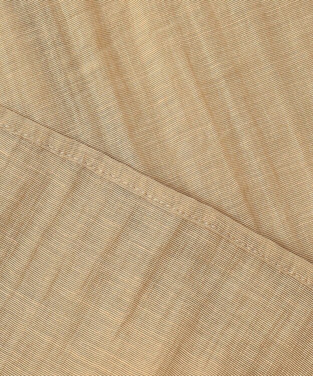 23区 【先行予約】リネンミックスシアースラブ ギャザーブラウス ベージュ系