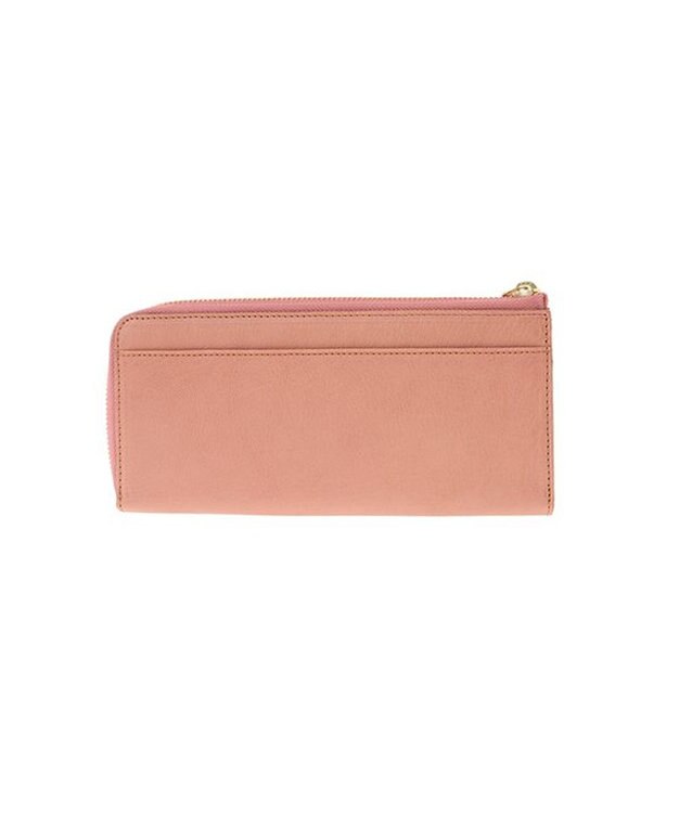 genten フレスコ　Ｌファスナー長財布 ピーチベージュ