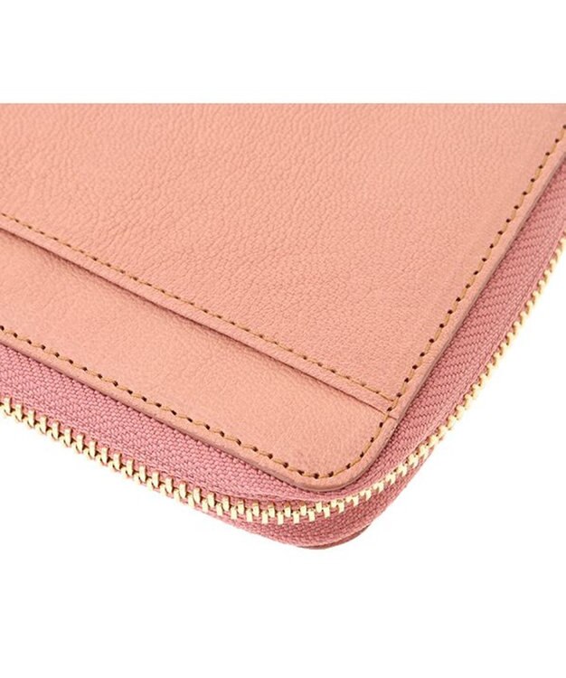 genten フレスコ　Ｌファスナー長財布 ピーチベージュ