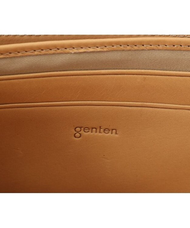 genten フレスコ　Ｌファスナー長財布 ピーチベージュ