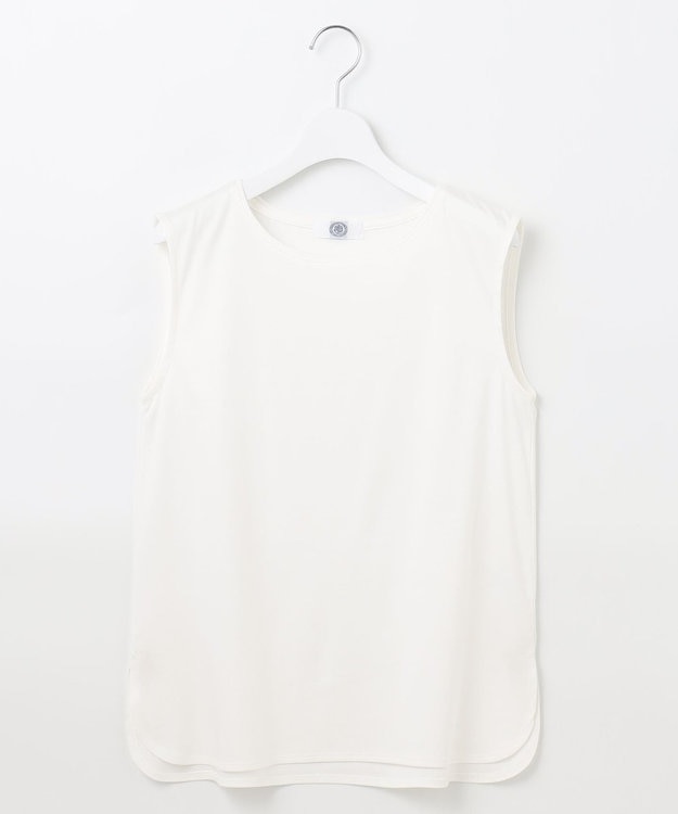 J.PRESS LADIES L レイヤード ノースリーブカットソー ホワイト系